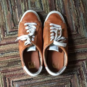 Frye distressed leather sneakers